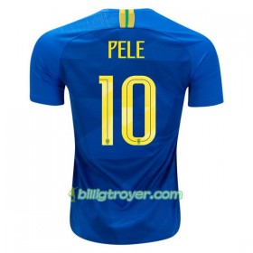 Billige Fotballdrakter Brasil Pele 10 VM 2018 Bortedraktsett